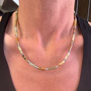 Multicolor Hua Show Jade Necklace